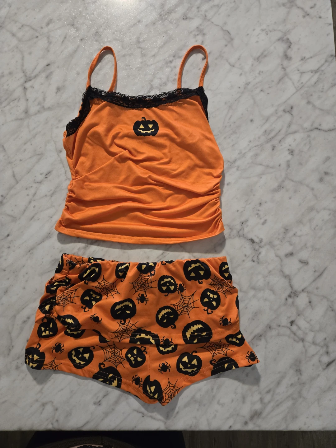 Xs_ Halloween Pumpkin Pajama Set