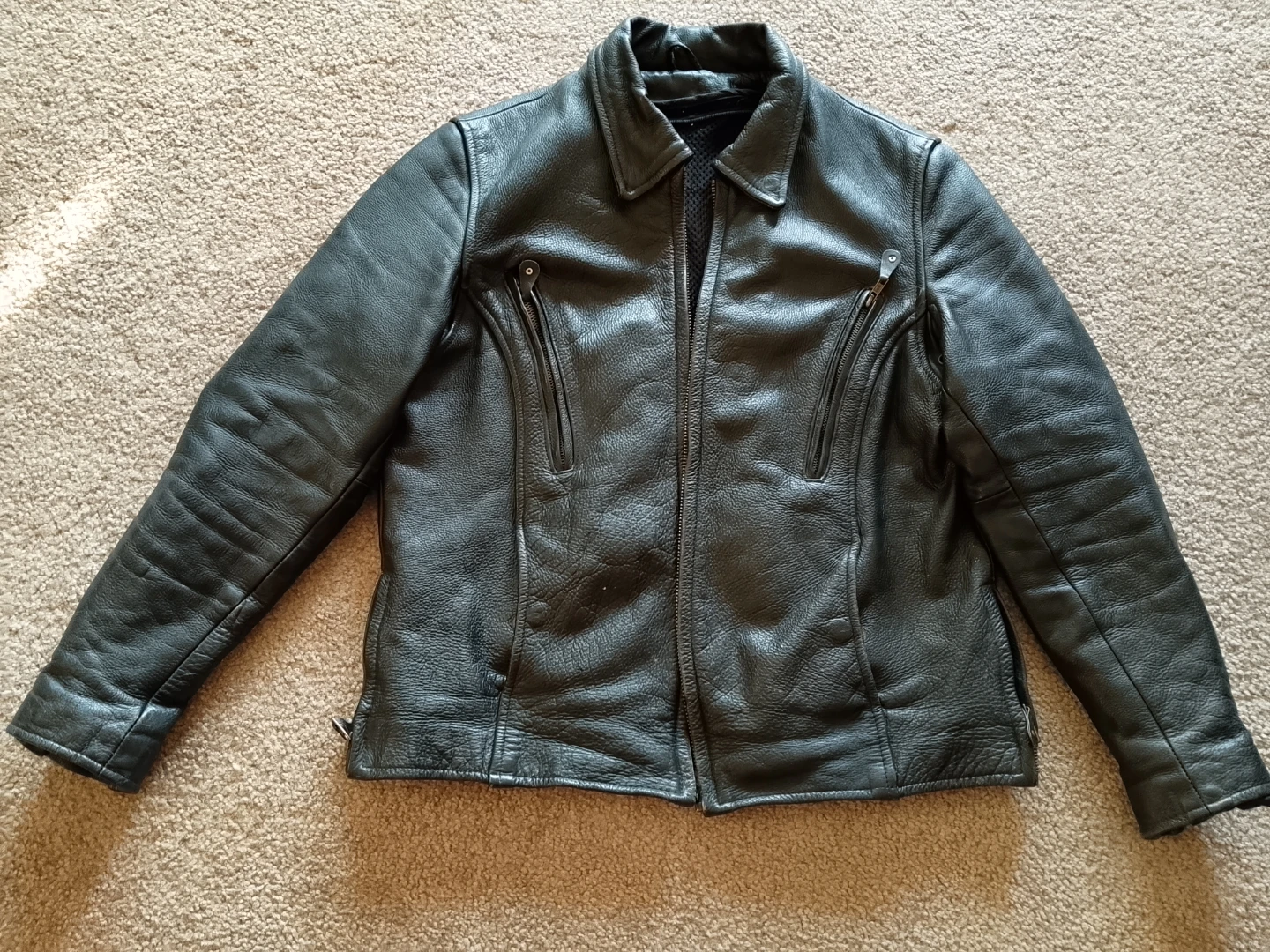 Black Leather Motorcycle Jacket