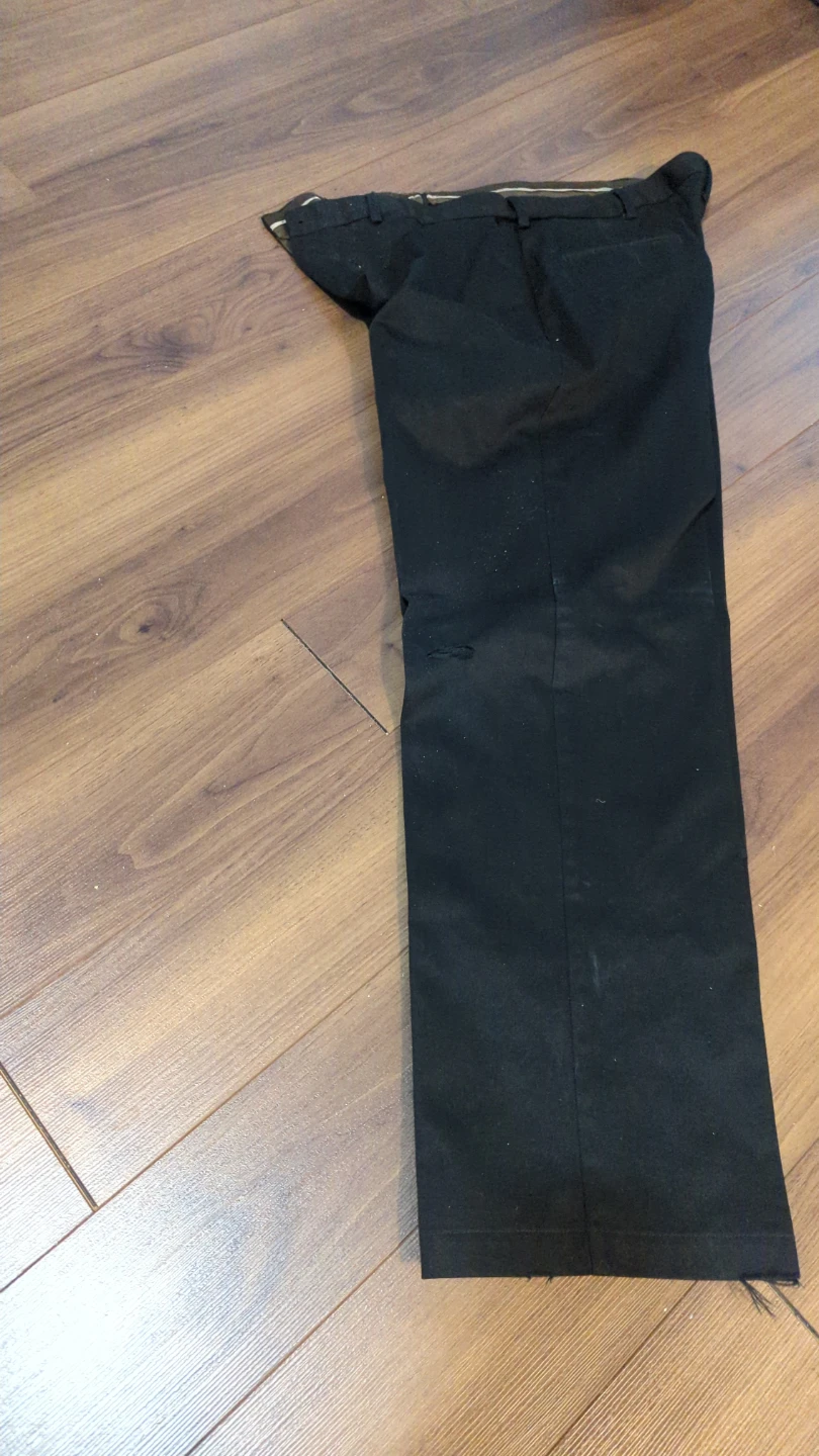 Haggard Black Cotton Pants 38x32