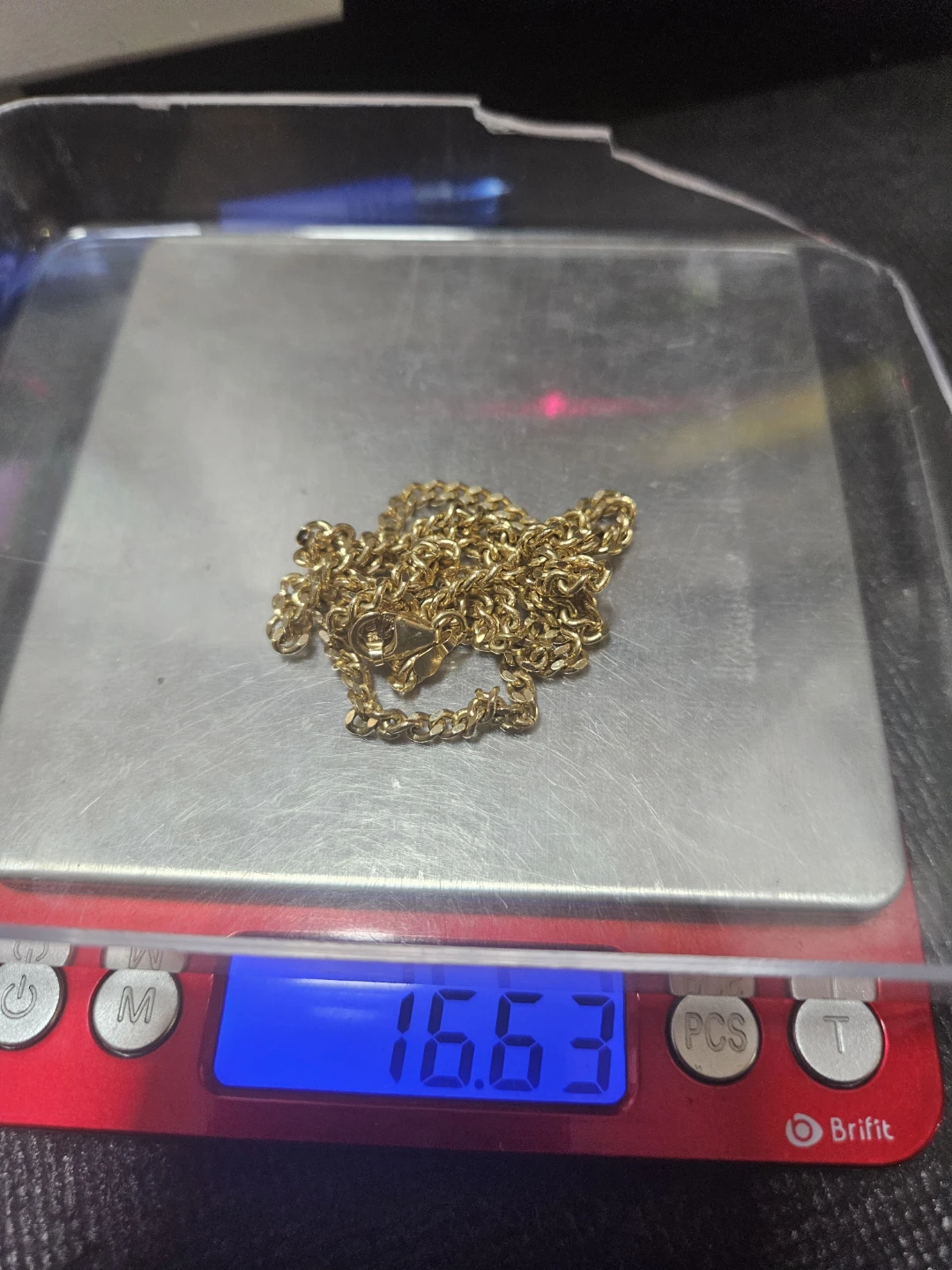 22in 10k Gold Chain (Cuban/Curb link) - photo 2