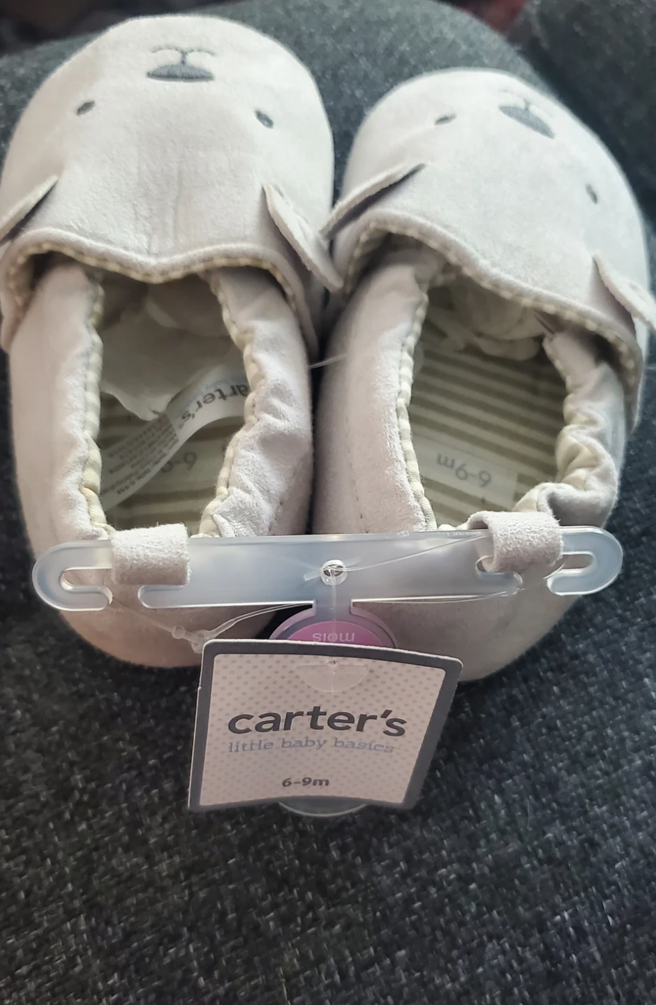 NEW Carter's Baby Bear Slippers - Size 6-9m - photo 2