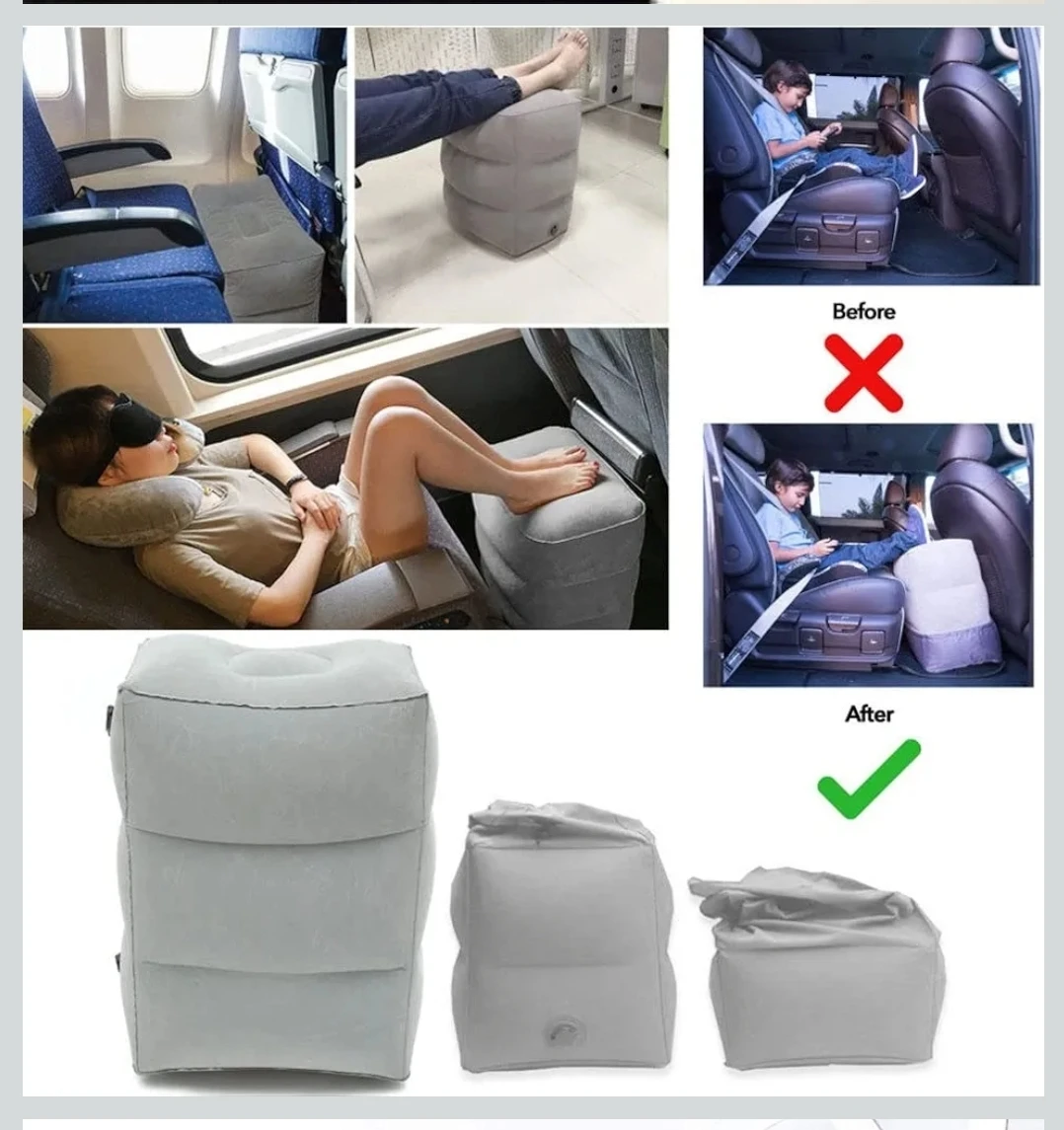 NEW foot pillow foot rest 3-height Adjustable traveller - photo 5