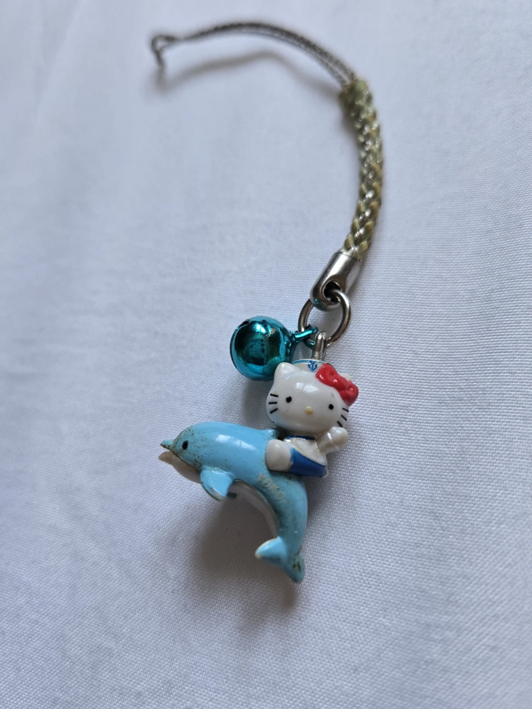 Vintage 2005 Hello Kitty Sanrio Dolphin Keychain Strap Yokohama - photo 3