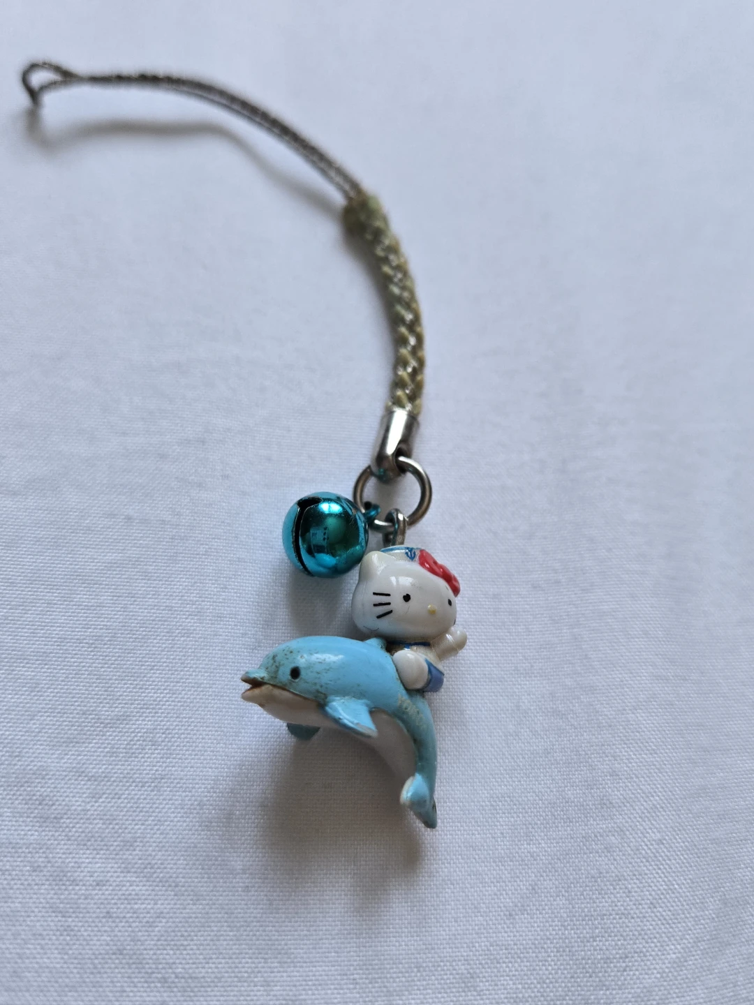 Vintage 2005 Hello Kitty Sanrio Dolphin Keychain Strap Yokohama - photo 4