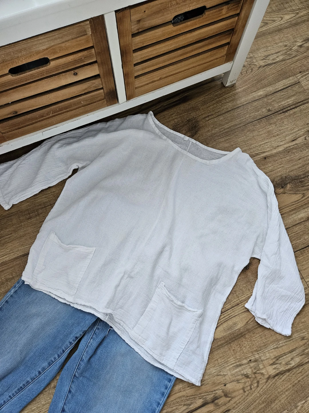 Women's white top set size S - photo 2