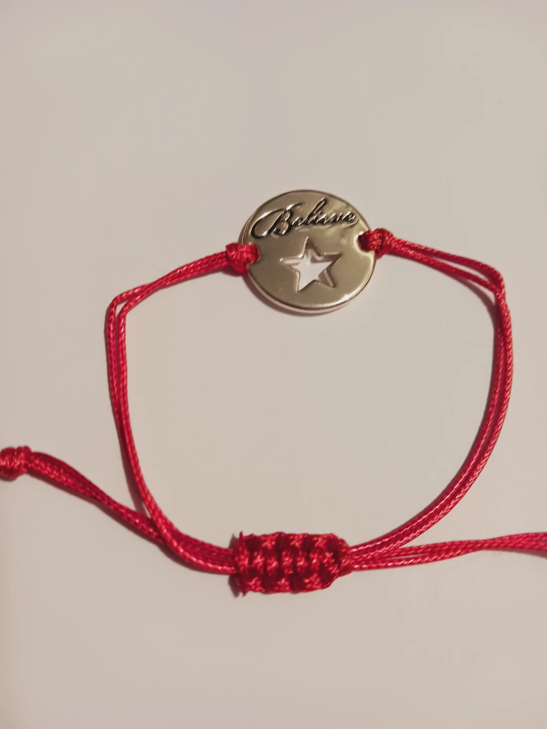 Red Cord "Believe" Star Charm Bracelet - photo 3