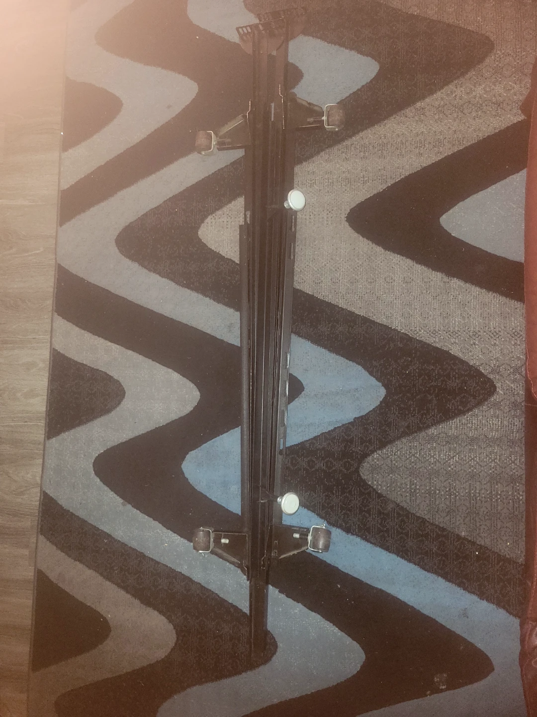 Double size metal and wood headboard - photo 5