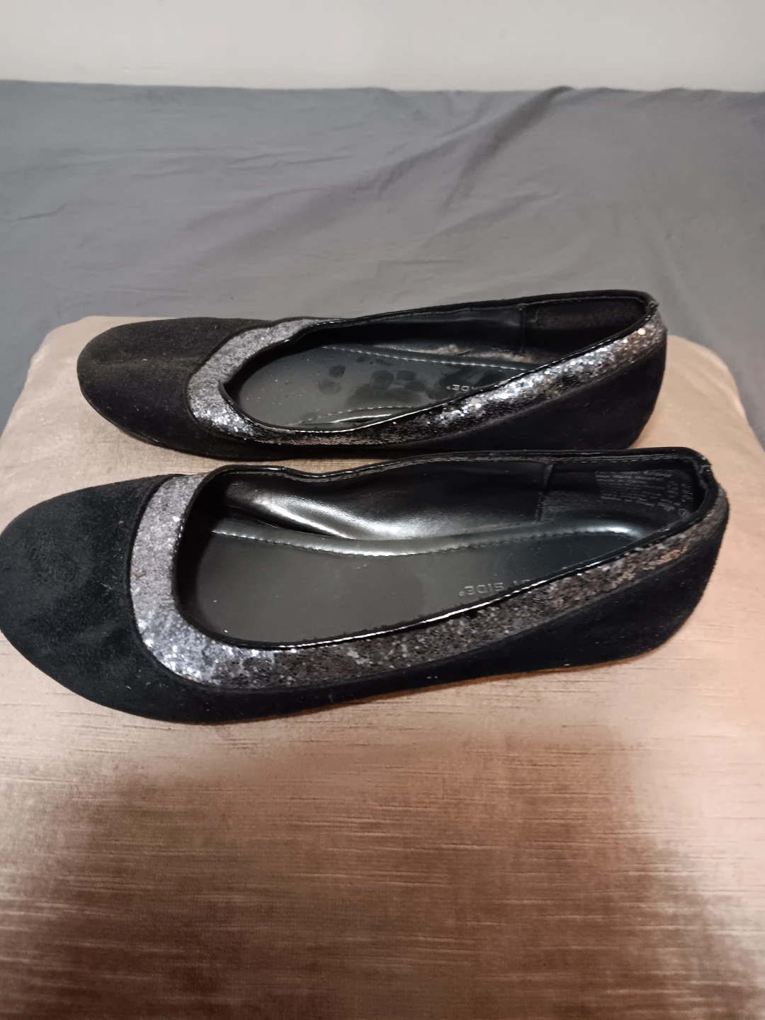 Lower East Side Black Glitter Ballet Flats - photo 2