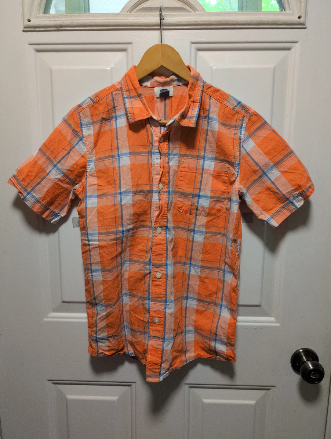 Old Navy Boys Plaid Short Sleeve Shirt