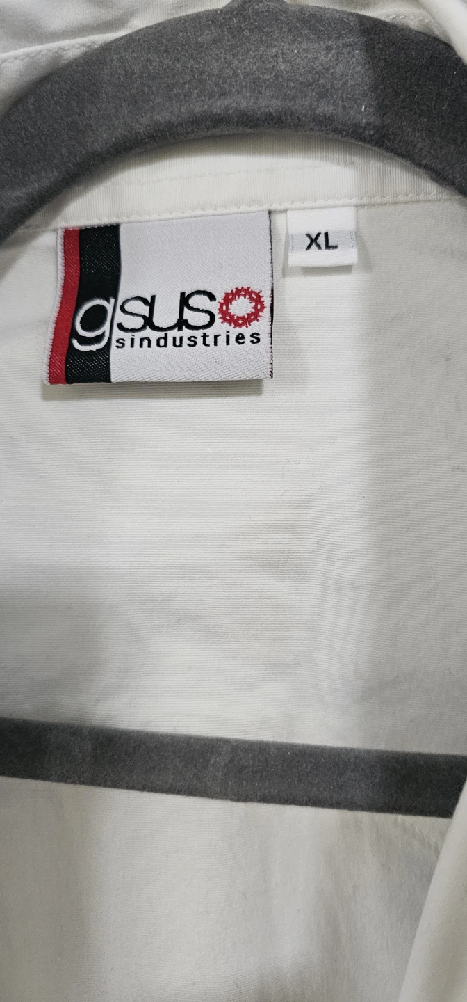 GSUS Industries White Embroidered Button-Up Shirt XL - photo 2