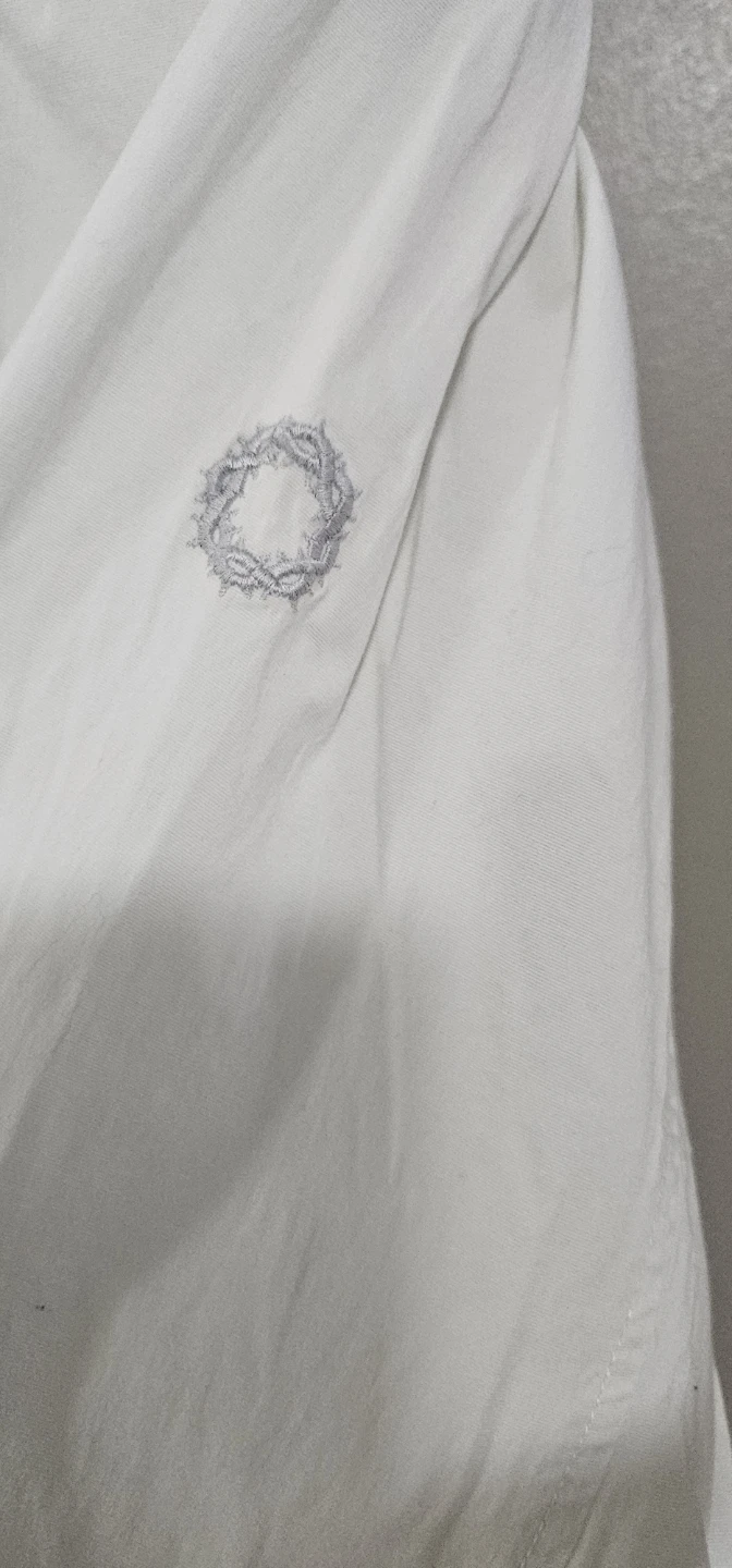GSUS Industries White Embroidered Button-Up Shirt XL - photo 4