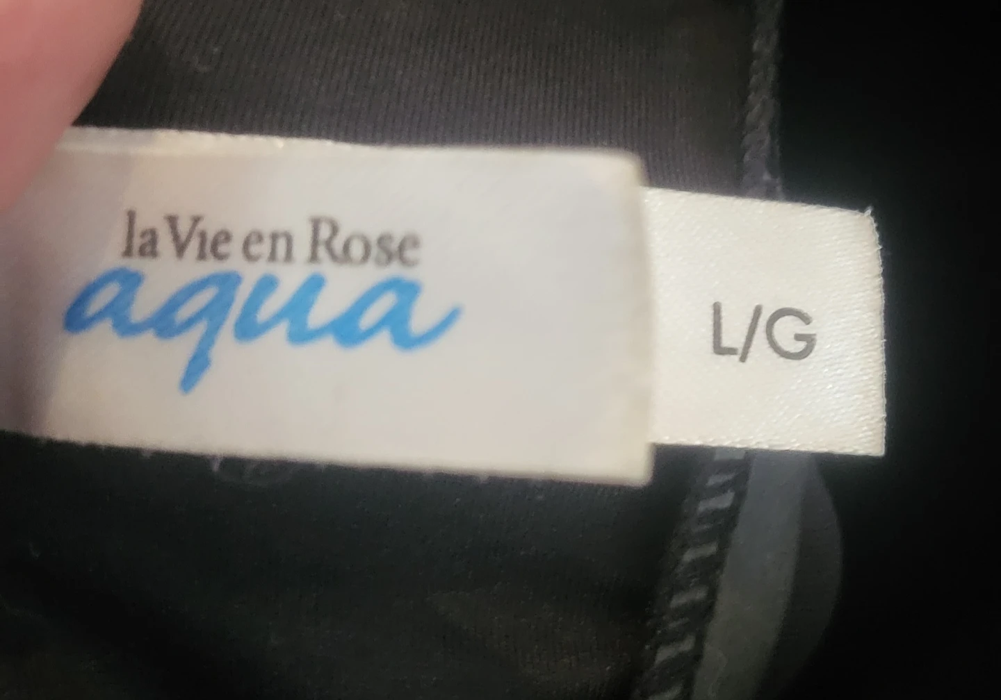 La Vie en Rose Aqua Black Swimsuit - Size L/G - photo 2