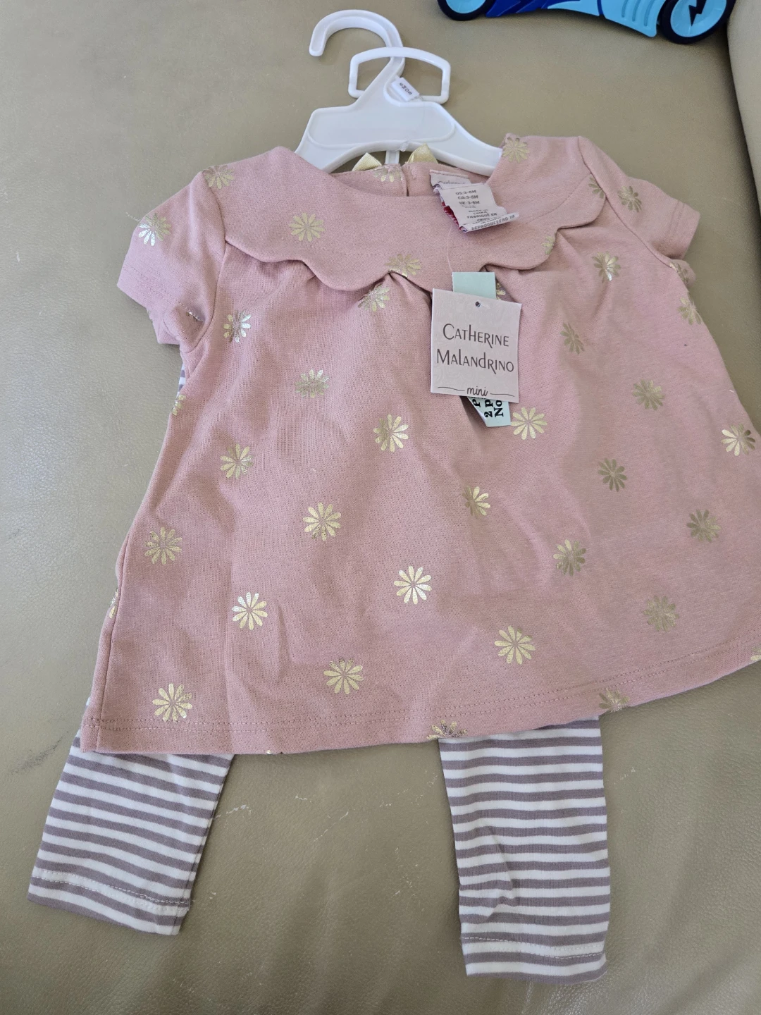 Pink Floral 2 piece outfit for 6months