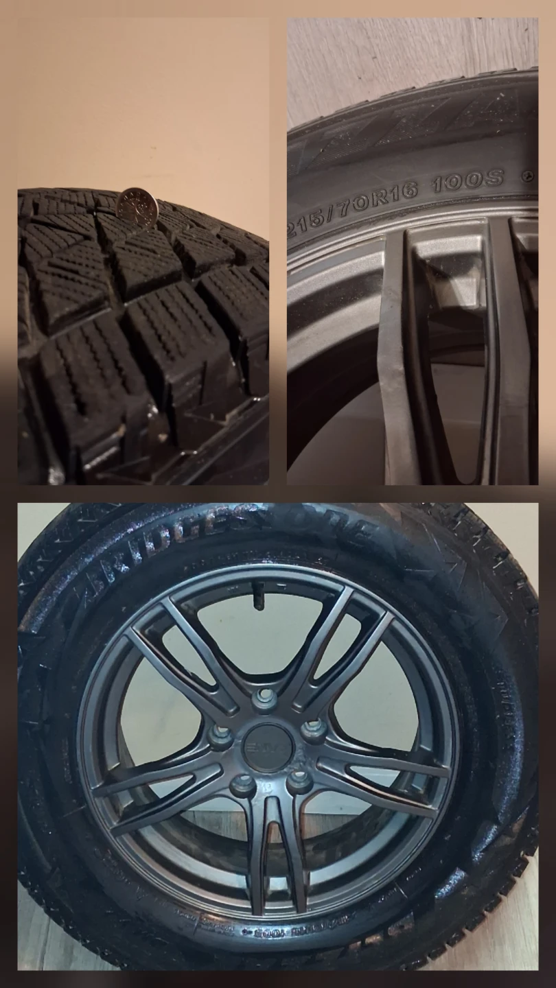Set of 4 new rubber Tires and Rims