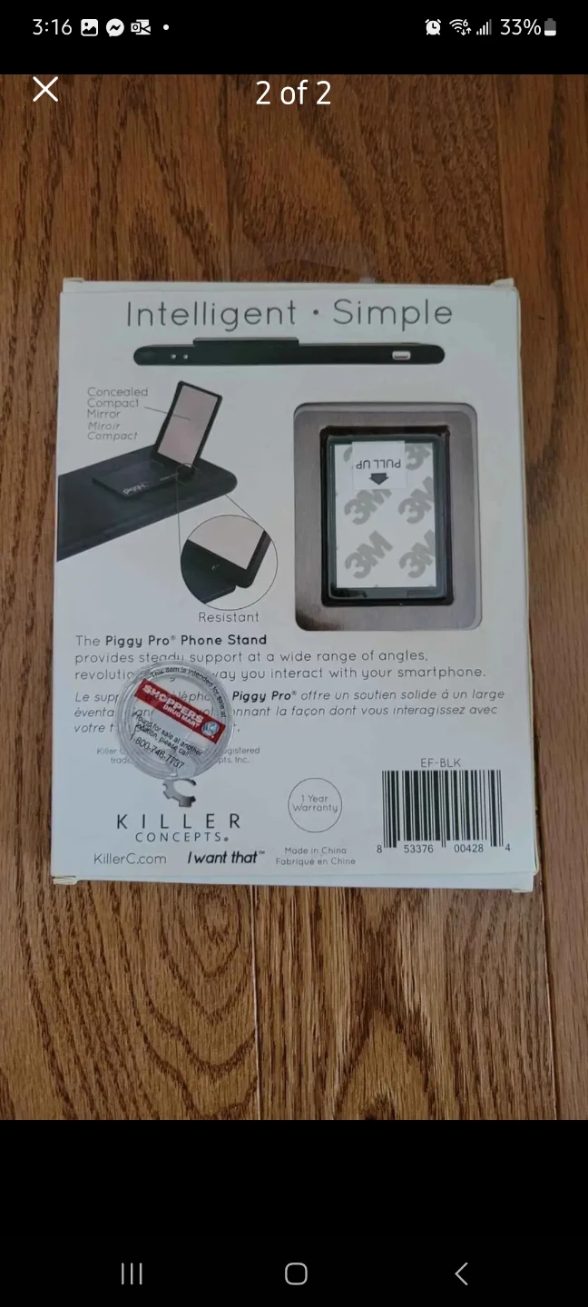 Piggy Pro Phone Stand with Concealed Mirror - photo 2