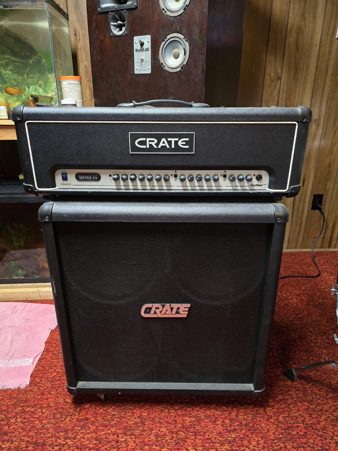 Crate FLEX120H Amp Head with Cabinet