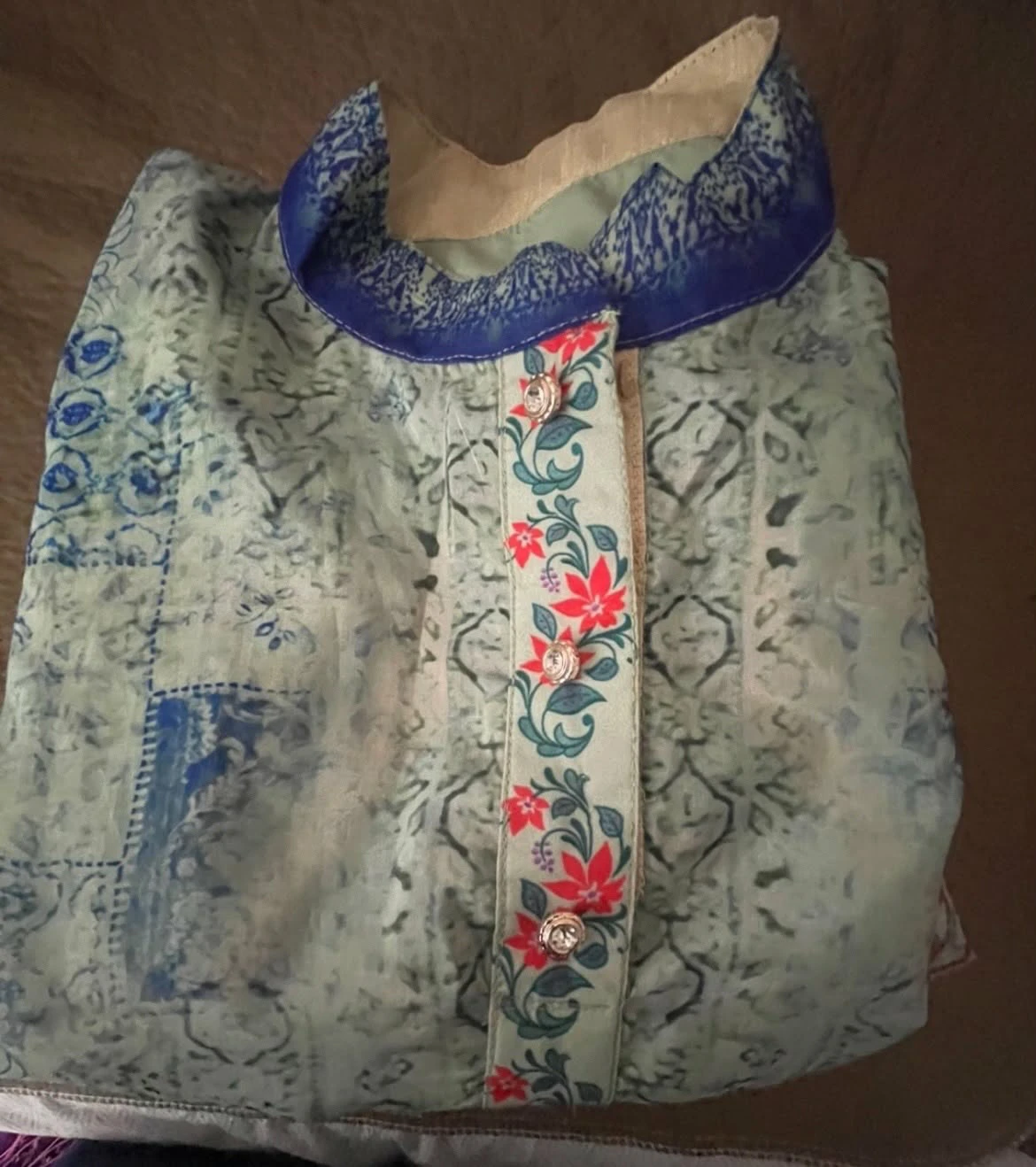 Light Green Kurti with Pants and Dupatta - photo 2