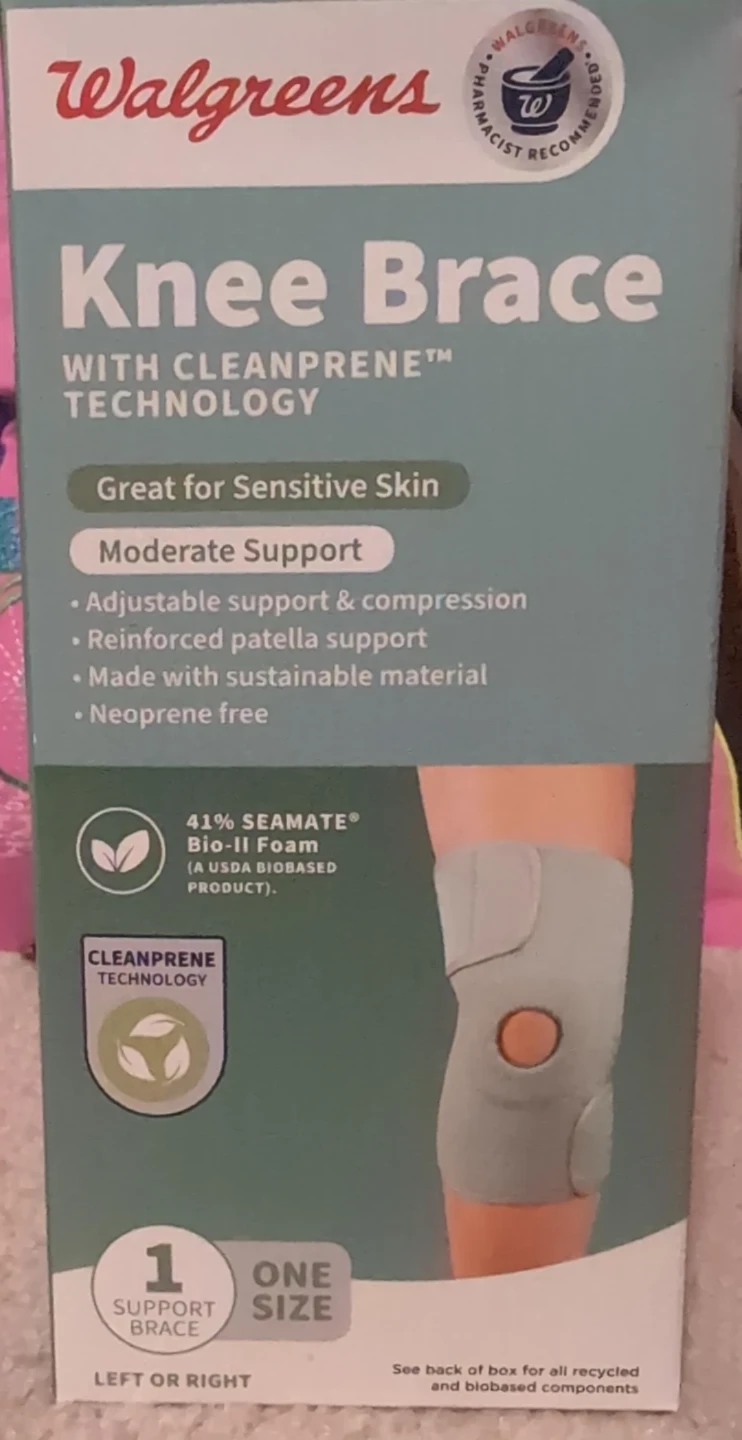 Walgreens Knee Brace with Cleanprene Technology - One Size