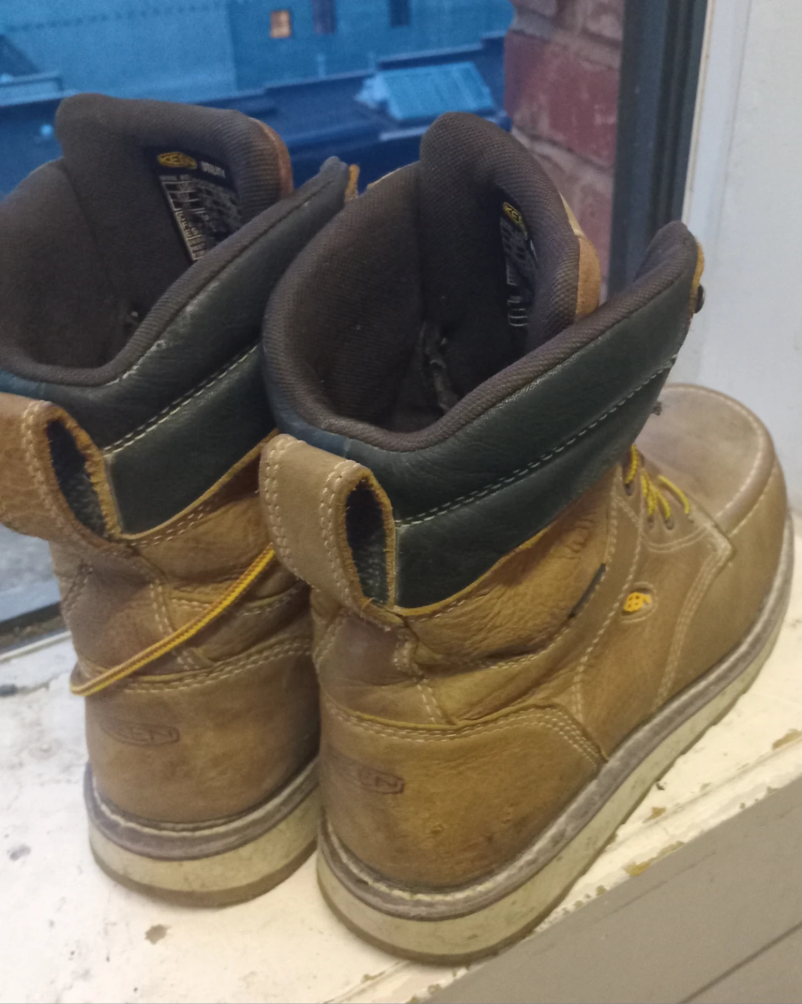 Size 8.5 KEENsteel Toe Work Boots safety boots construction - photo 3