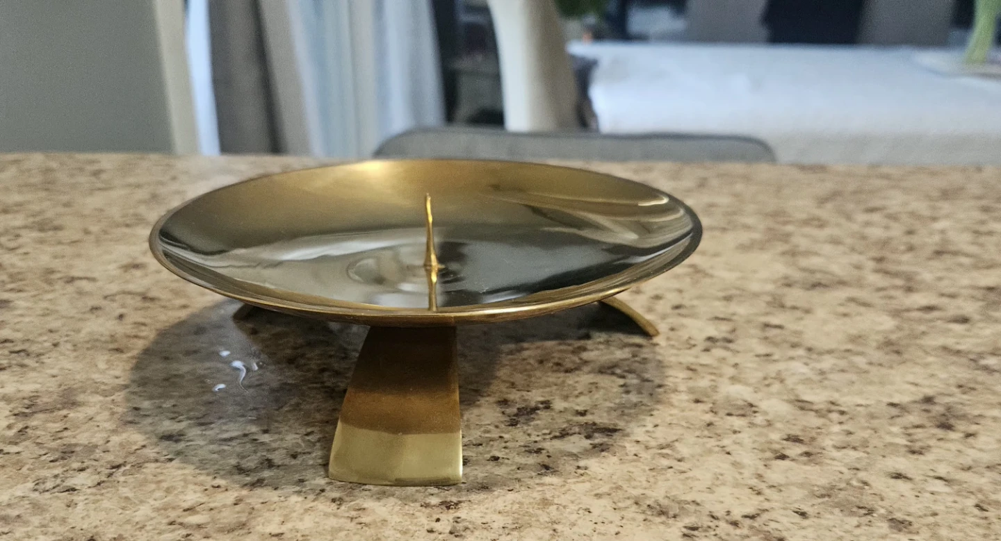 Brass Candlestick Holder - photo 2