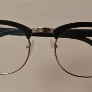 Black Clubmaster Style Eyeglasses Frames