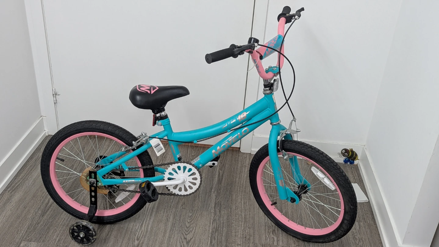 Movelo Kids Cycle Teal and Pink