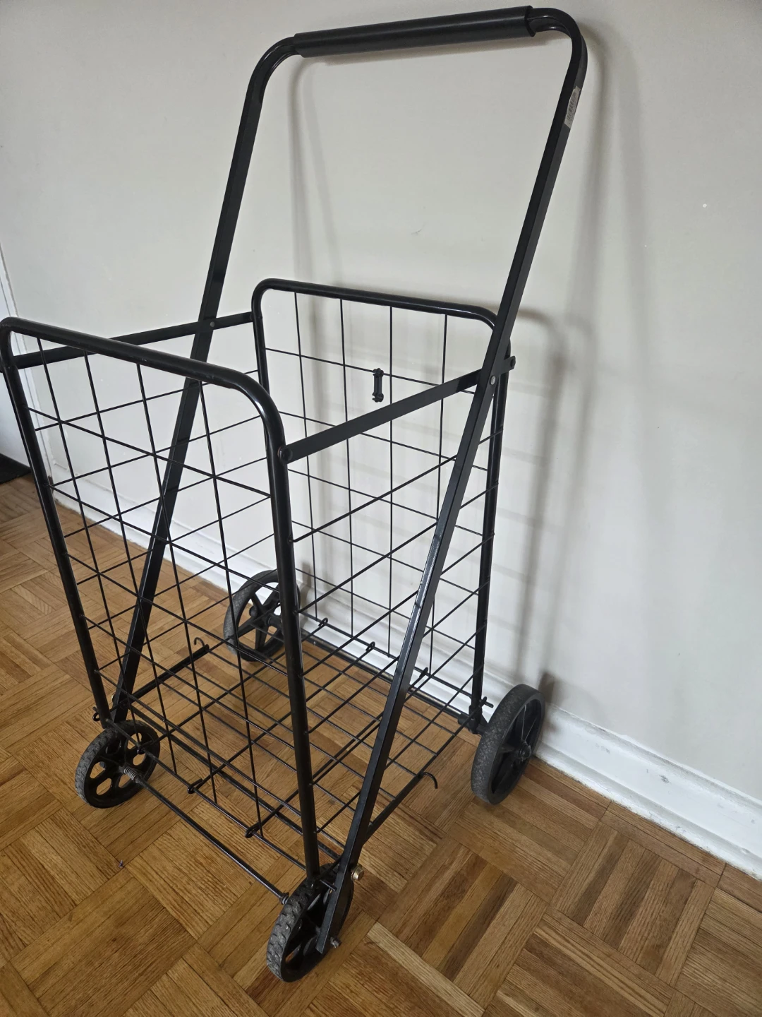 Black Folding Shopping Cart - photo 3