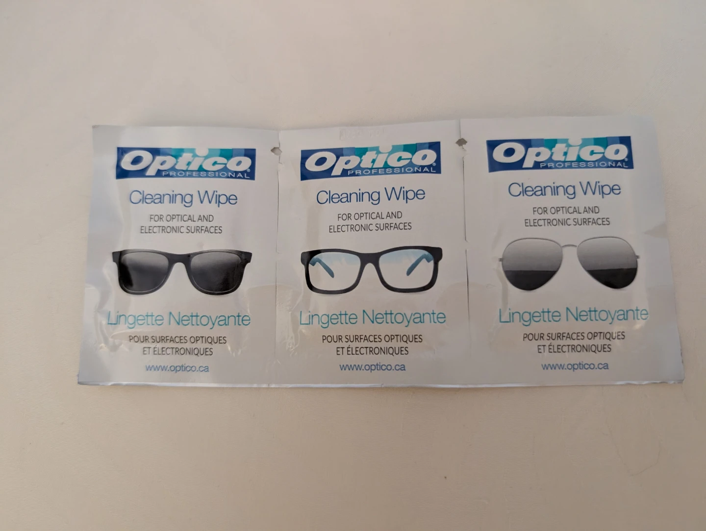 Optico Professional Lens Cleaning Wipes - 60 Available