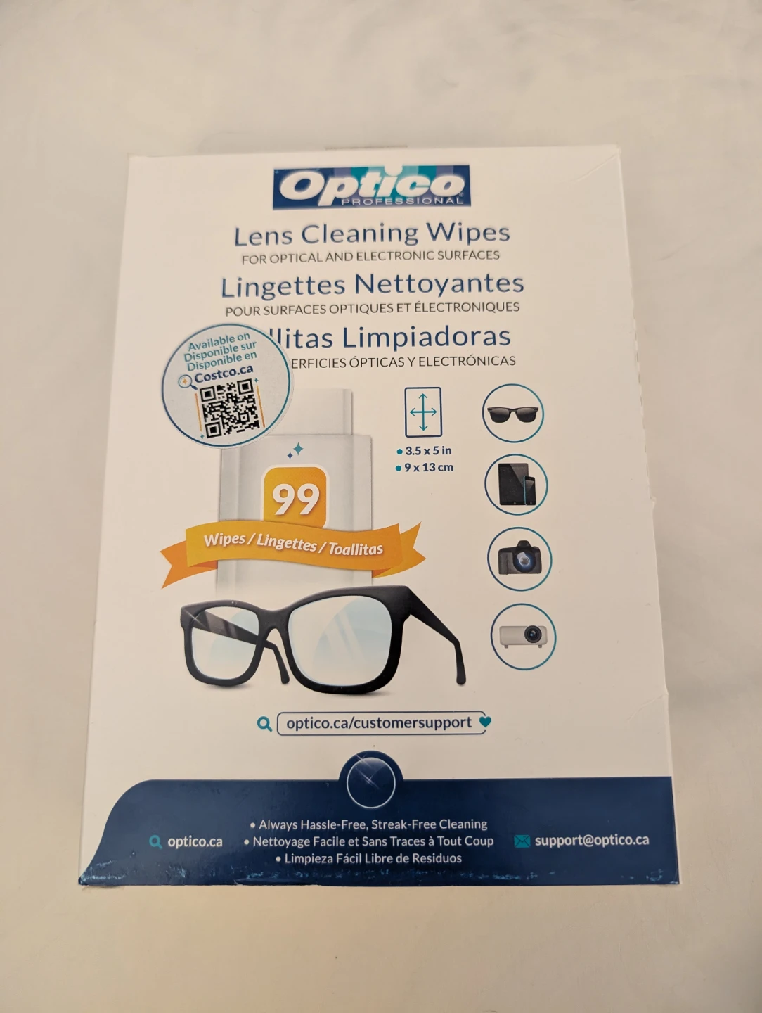 Optico Professional Lens Cleaning Wipes - 60 Available - photo 4