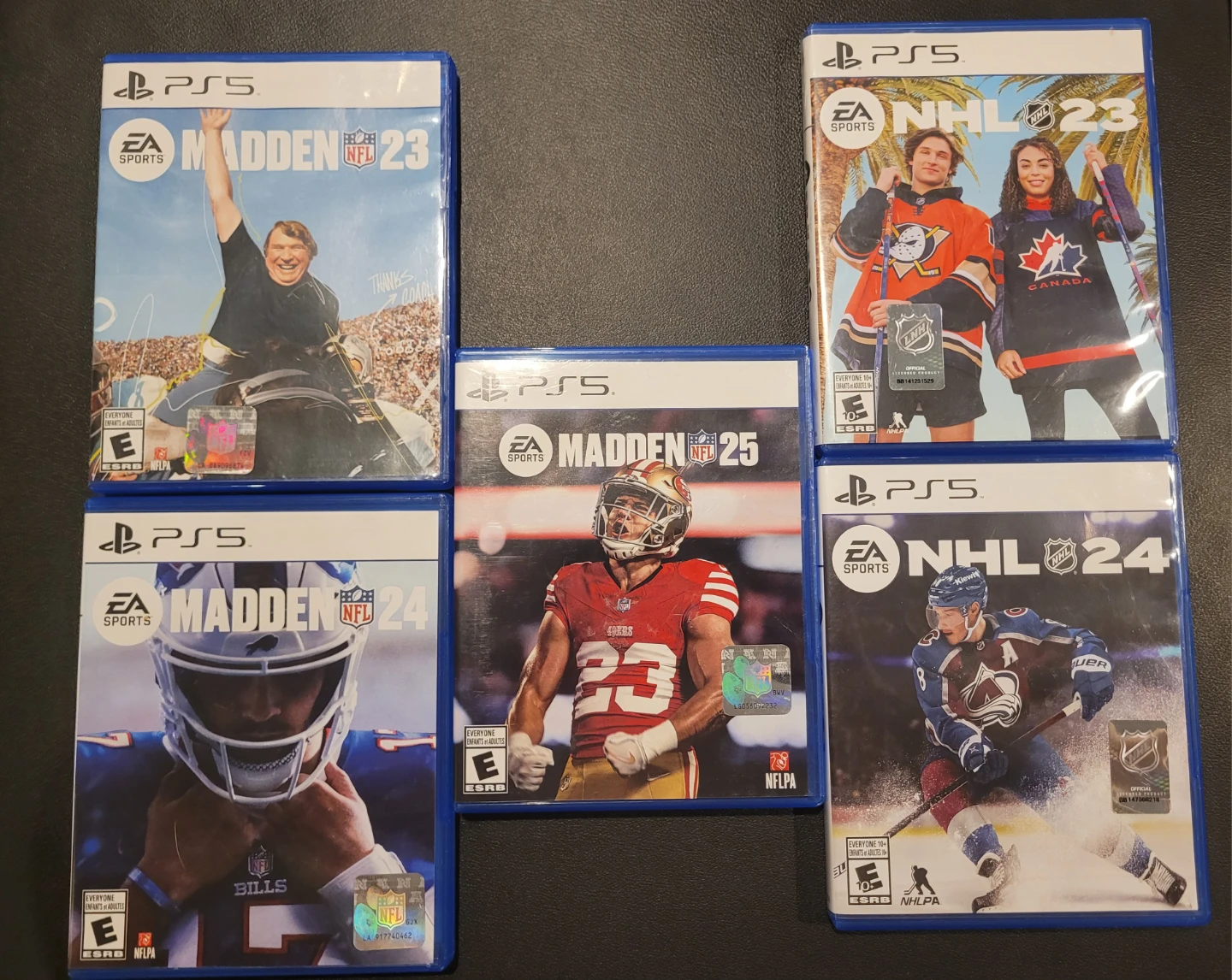 EA Sports PS5 Madden 23, 24, 25 & NHL 23, 24 Video Games