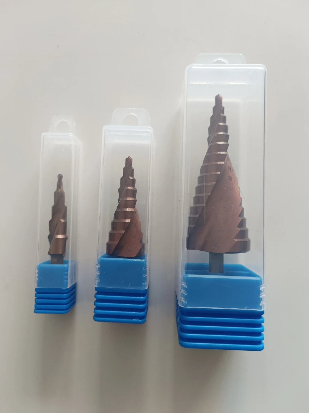 Cobalt Spiral Fluted Step Drill Bits