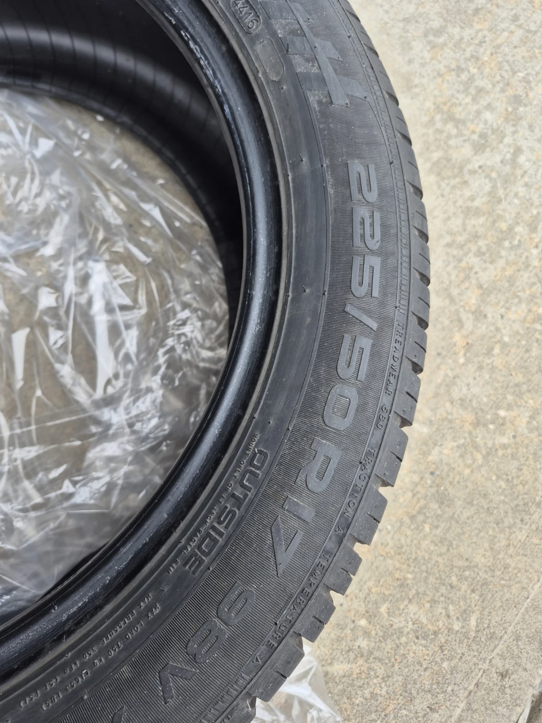 Nokian Whole set of 4 tires only for $100 firm. Size 225 50R 17 - photo 4