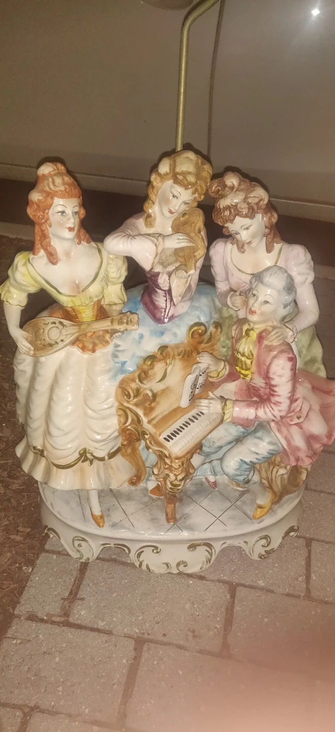 Lladro Porcelain Figurine Lamp Base - photo 4
