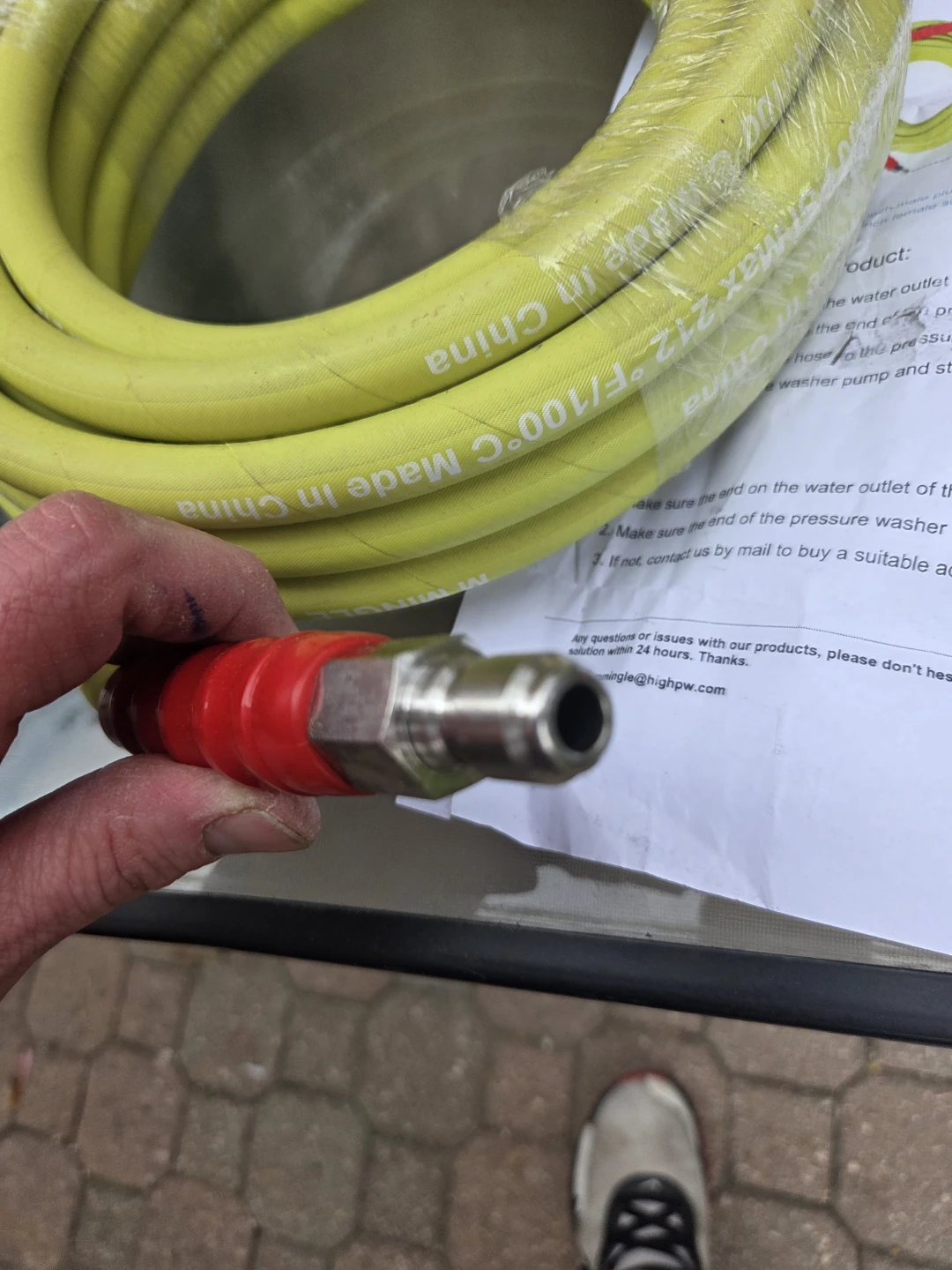 Pressure Washer Hose with Connectors - photo 2