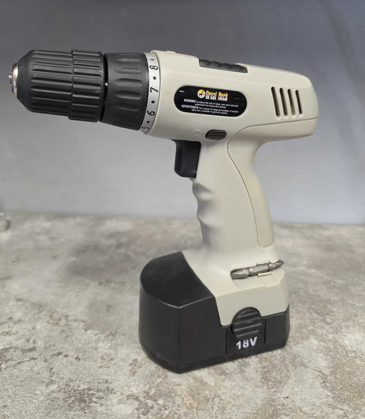 Great Neck 18V Cordless Drill with Keyless Chuck