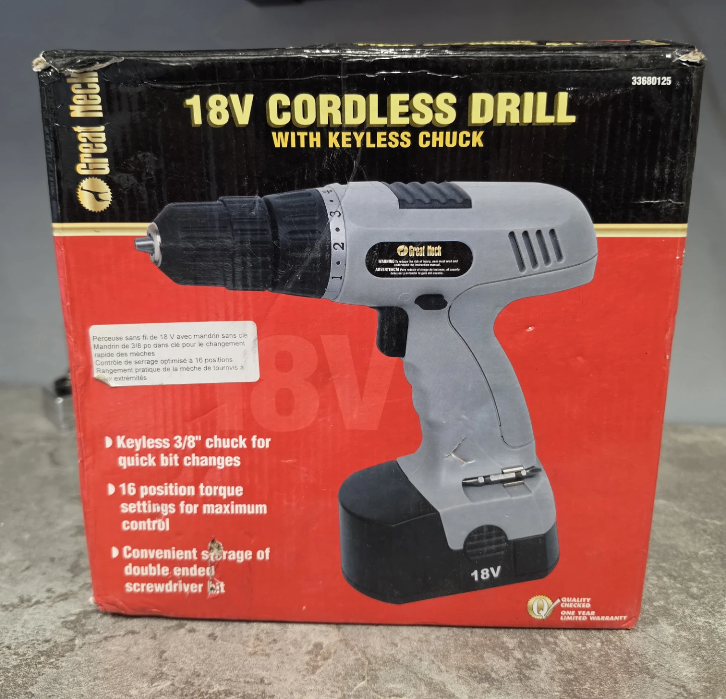 Great Neck 18V Cordless Drill with Keyless Chuck - photo 2