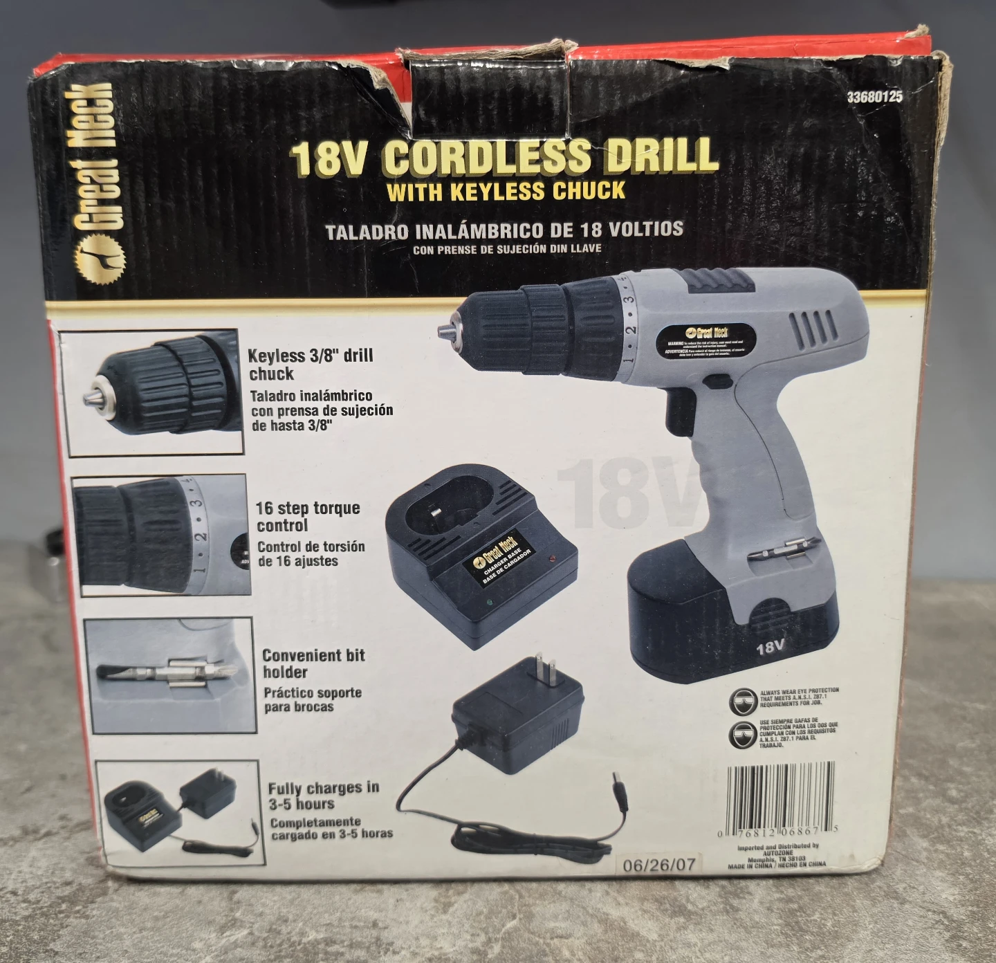 Great Neck 18V Cordless Drill with Keyless Chuck - photo 3