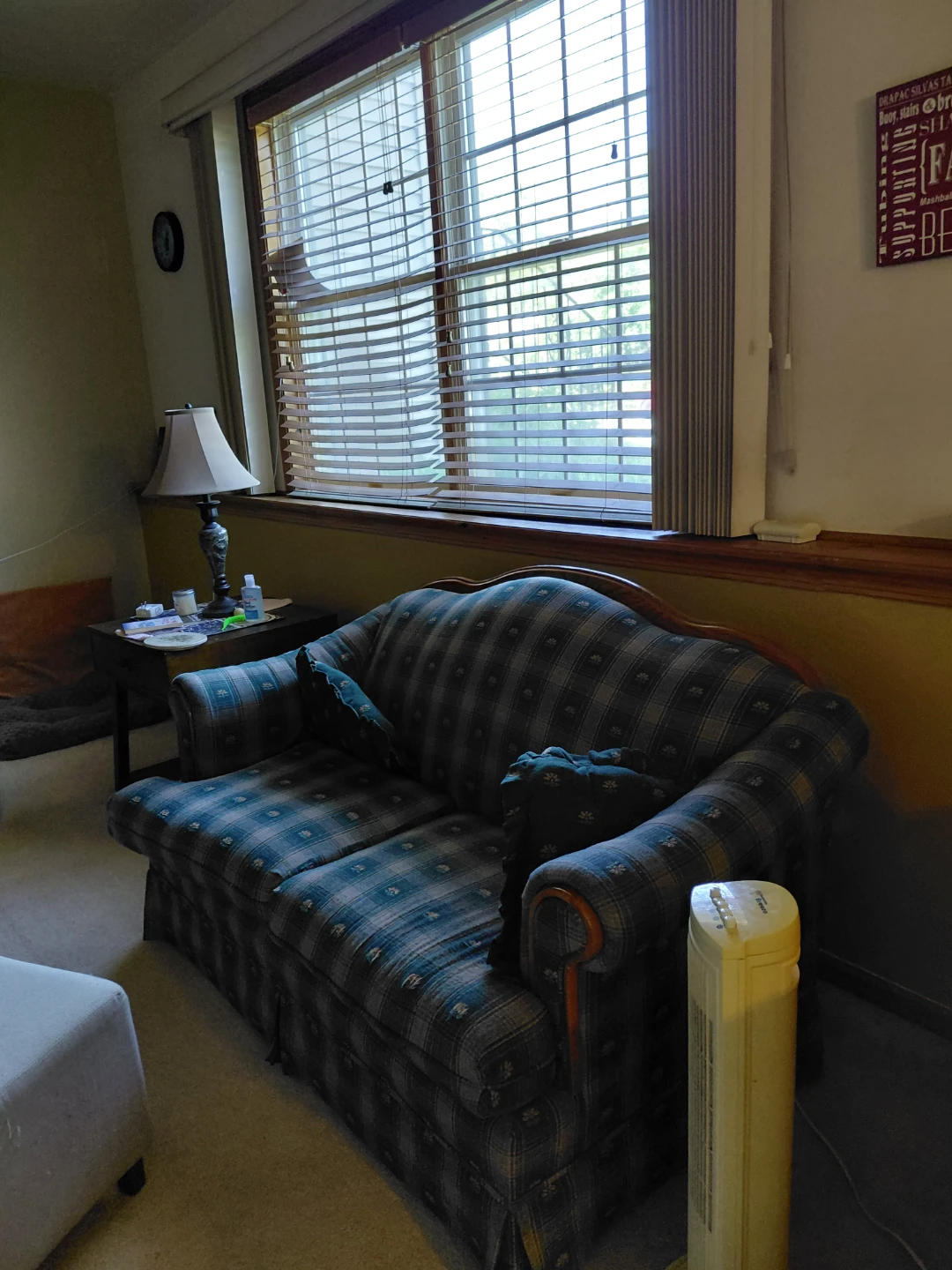 Plaid Sofa with Pillows - photo 2