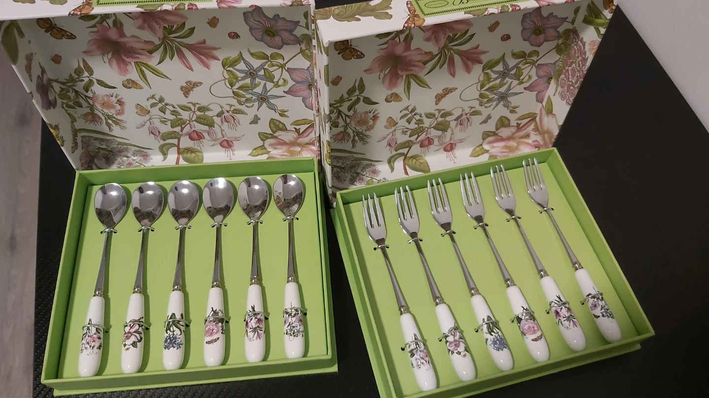 NEW Portmeirion Botanic Garden 6pc Teaspoons & Forks S - photo 2