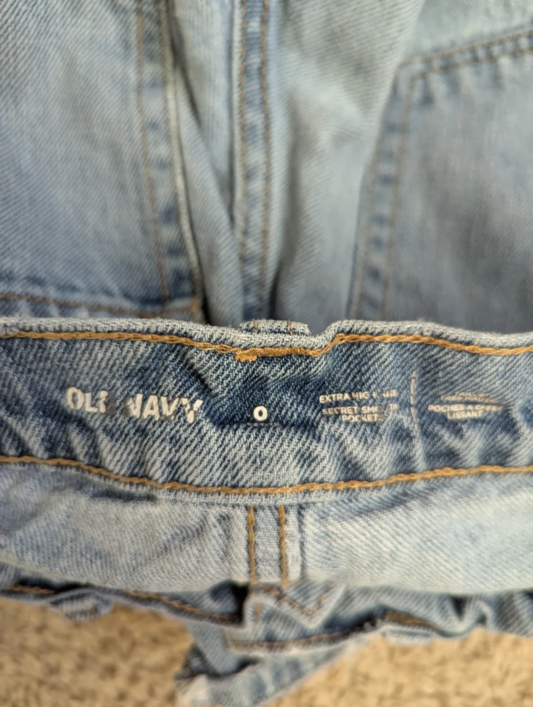 Old Navy Distressed Wide Leg Jeans Size 0 - photo 3