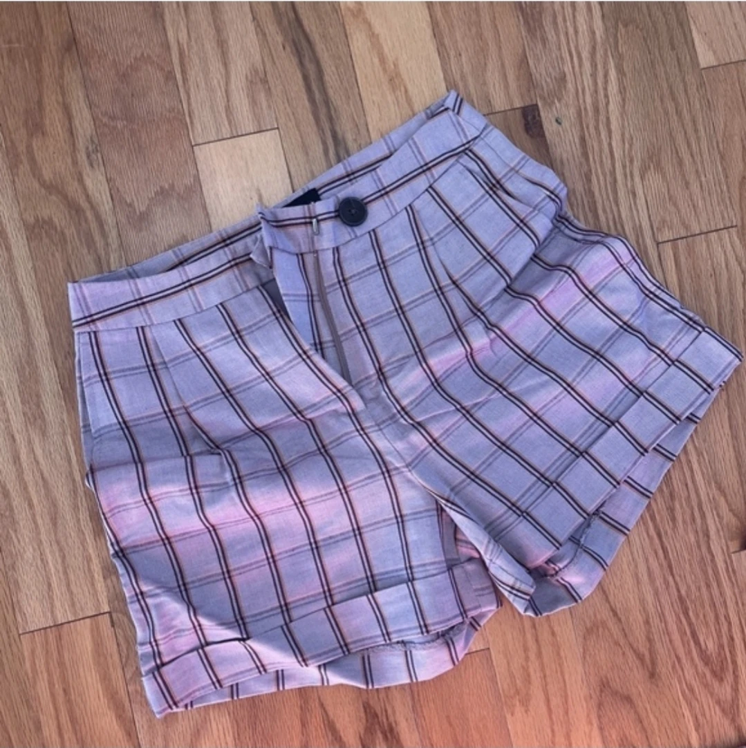 Frank And Oak Plaid Linen-Tencel Shorts - photo 2