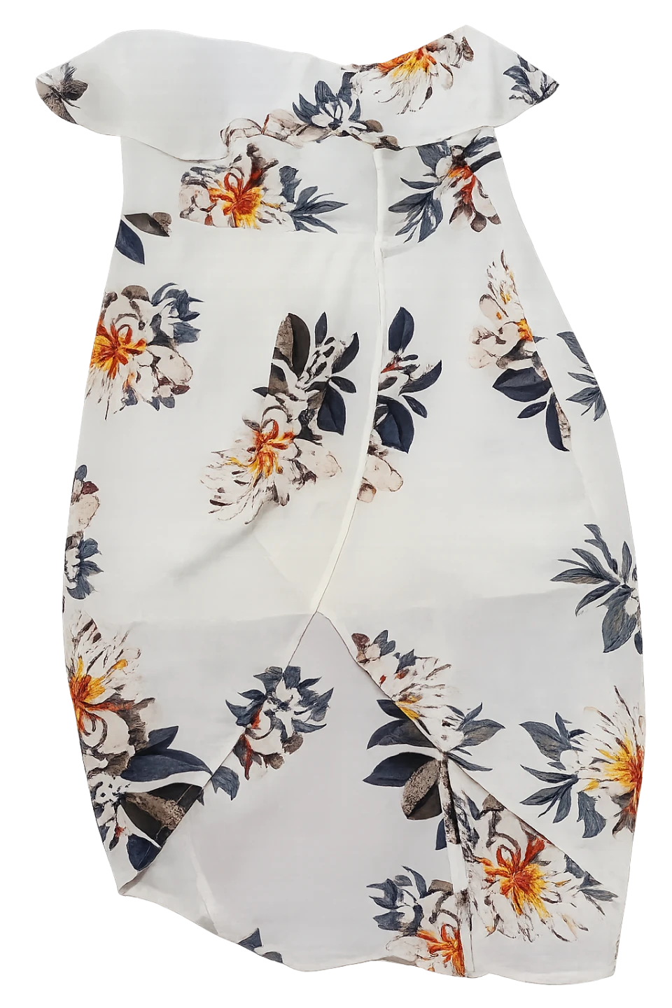 BNWOT Ivory Floral Off Shoulder Maxi Dress with Front Slit - photo 2