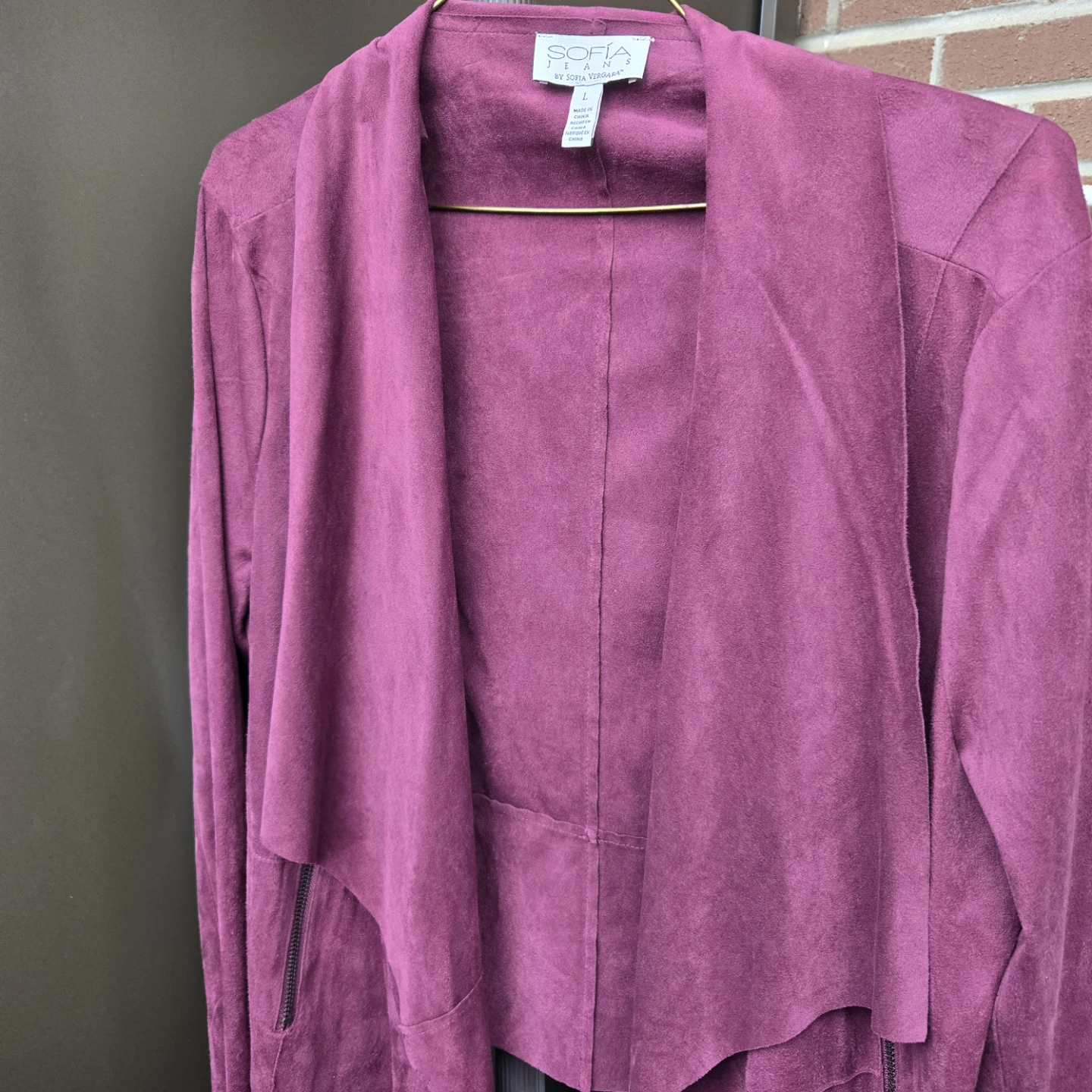 Sofia Jeans by Sofia Vergara Open Front Jacket