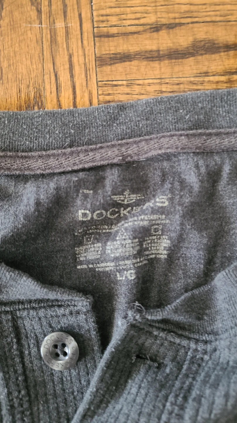 Dockers Long Sleeve Henley Shirt L/G - photo 2