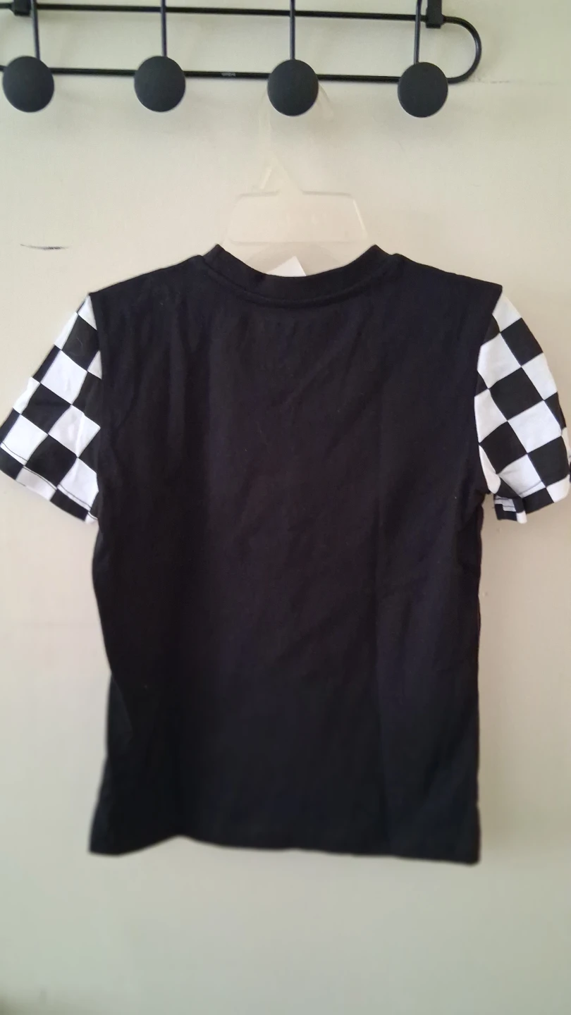 Nintendo Mario Kart T-Shirt with Checkered Sleeves - photo 2