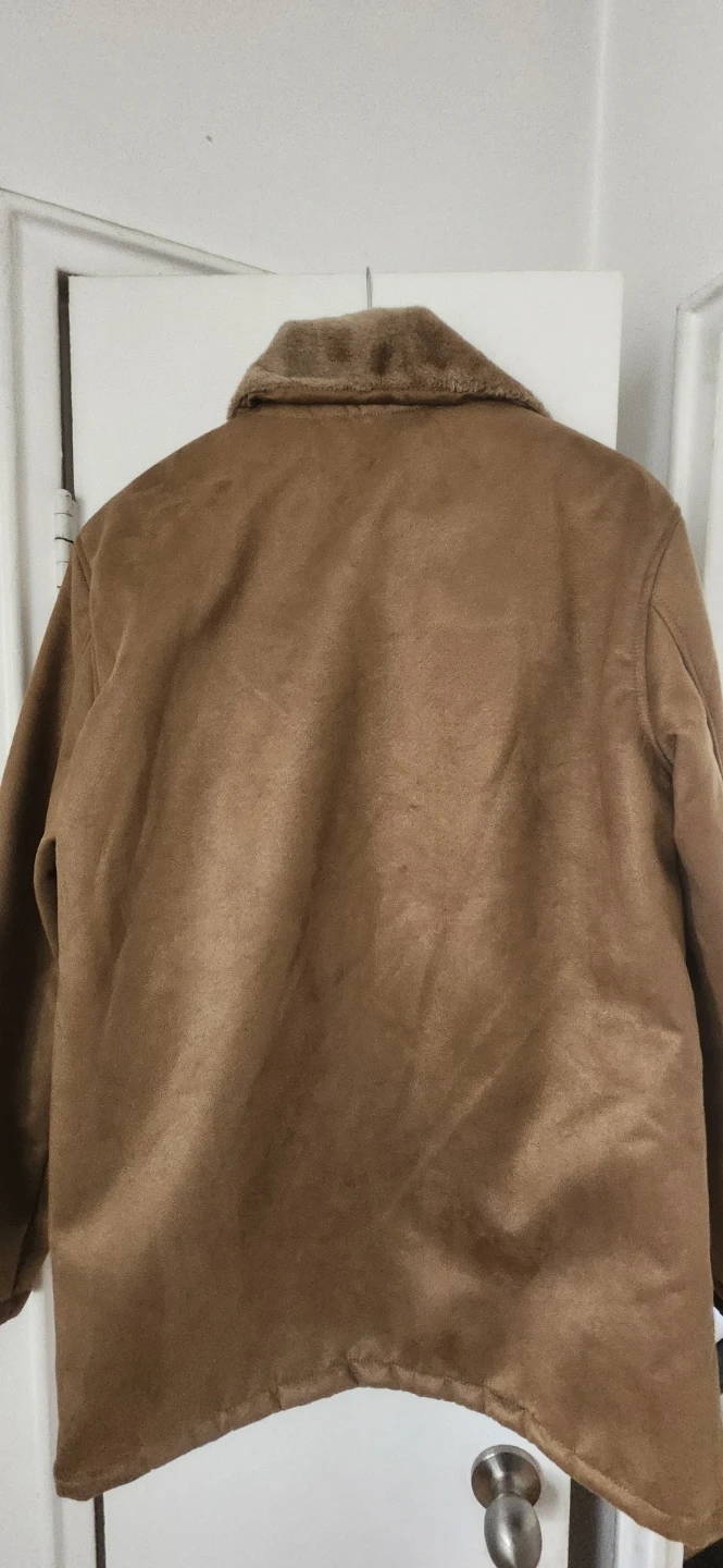 AC Di Milano Men's Brown Suede Lined Jacket Size M - photo 5