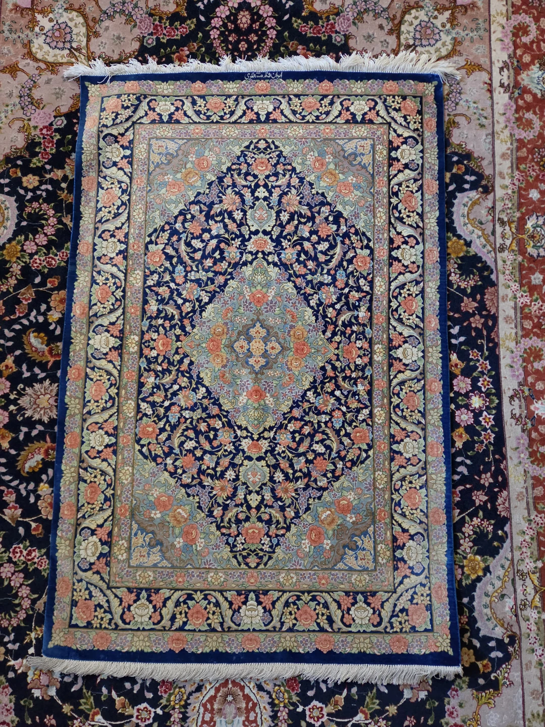 Persian Style silk Area Rug for Museum of Art
