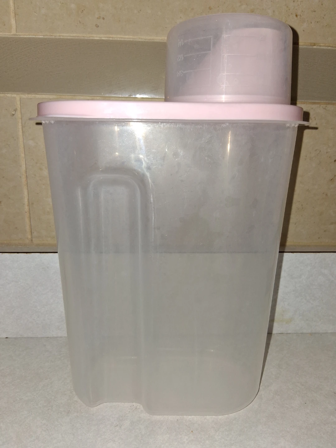 Plastic Cereal Container with Measuring Lid - photo 2