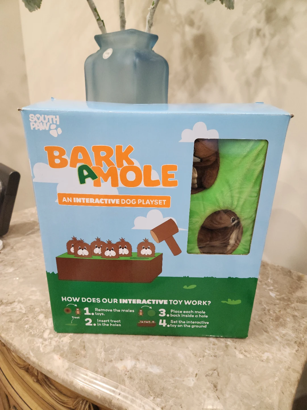 South Paws Bark A Mole Interactive Dog Playset