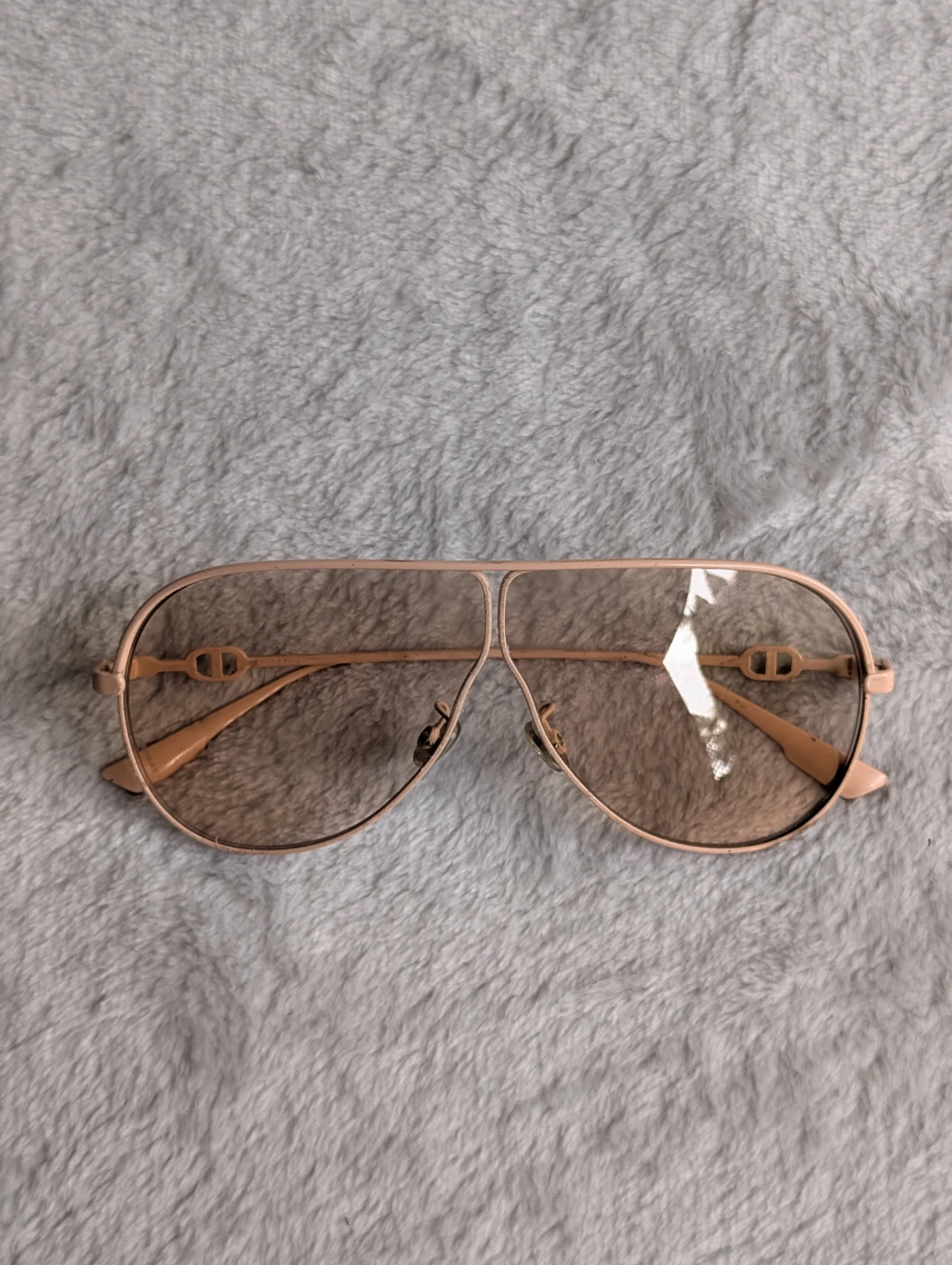 Dior aviator sunglasses - rose gold